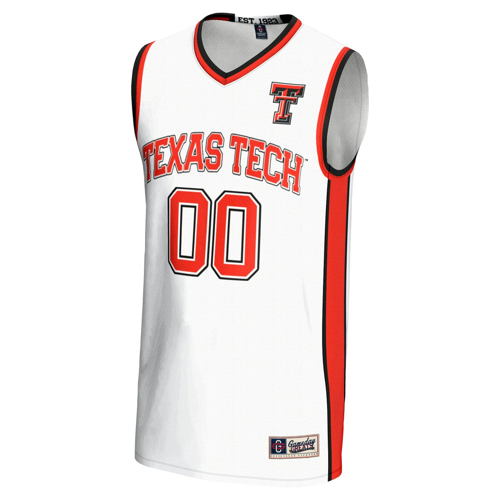 Texas Tech Red Raiders NIL Pick-A-Player Lightweight Basketball Jersey - White product image 3, provided for visual