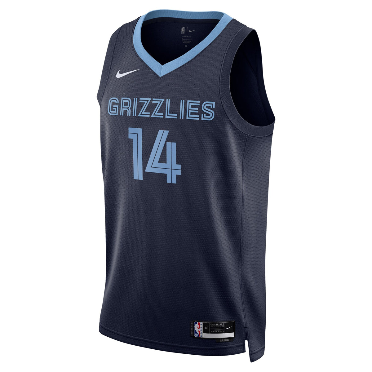 Memphis Grizzlies Icon Swingman Jersey - Navy - Zach Edey product image 3, provided for visual reference and product detail