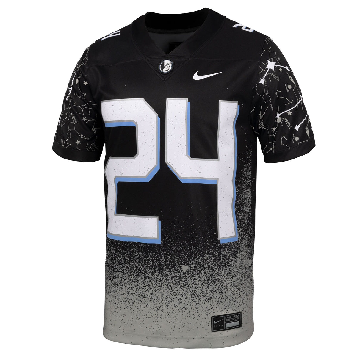 #24 UCF Knights 2024 Space Game Alternate Game Jersey - Black product image 3, provided for visual reference and product