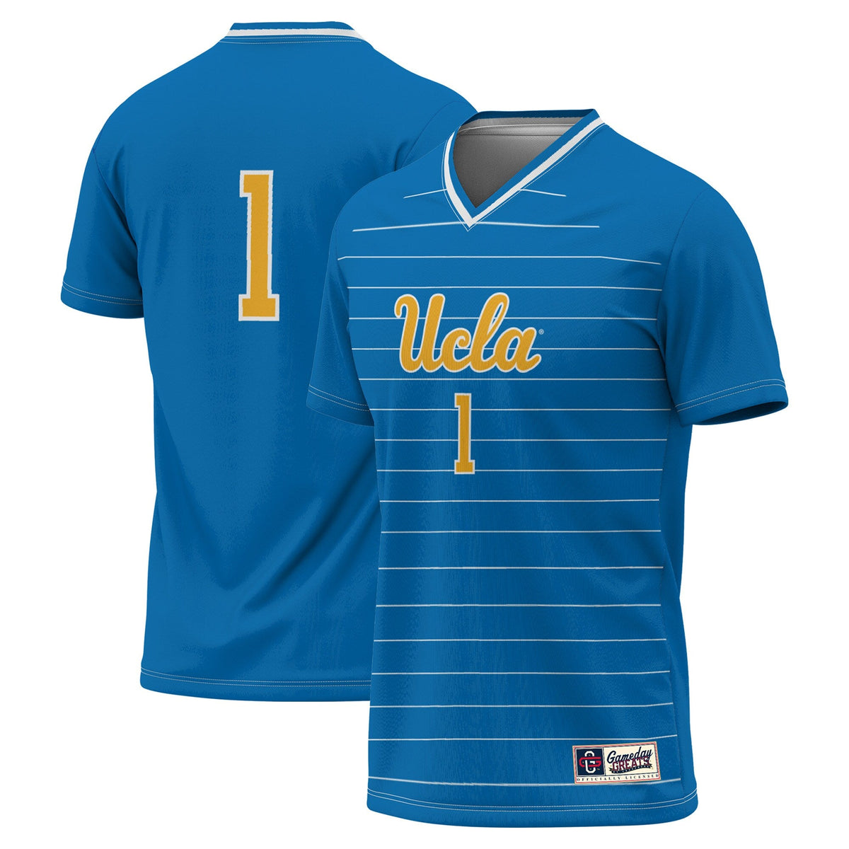 #1 UCLA Bruins Lightweight Soccer Fashion Jersey - Blue product image 2, provided for visual reference and product detail
