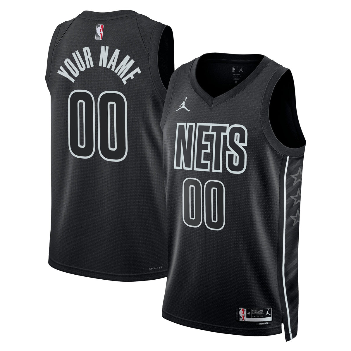 Brooklyn Nets Statement Swingman Jersey - Custom product image 1, provided for visual reference and product detail review
