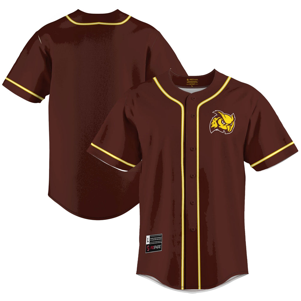 Rowan Profs Lightweight Baseball Jersey - Brown product image 2, provided for visual reference and product detail review