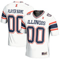 Illinois Fighting Illini NIL Pick-A-Player Football Jersey - White product image 1, provided for visual reference and