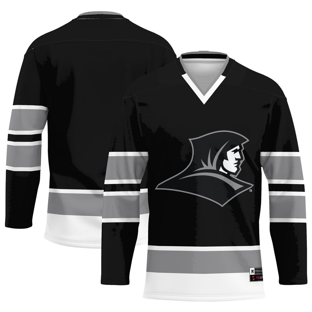 Providence Friars Hockey Jersey - Black product image 1, provided for visual reference and product detail review