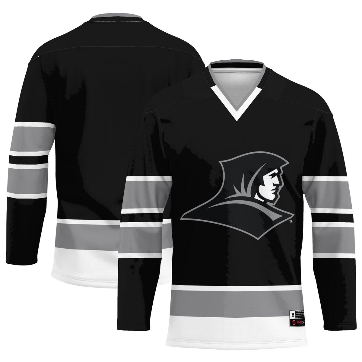 Providence Friars Hockey Jersey - Black product image 1, provided for visual reference and product detail review