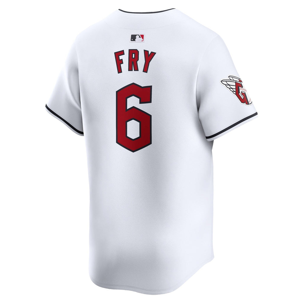 Cleveland Guardians David Fry White Home Limited Player Jersey product image 4, provided for visual reference and product