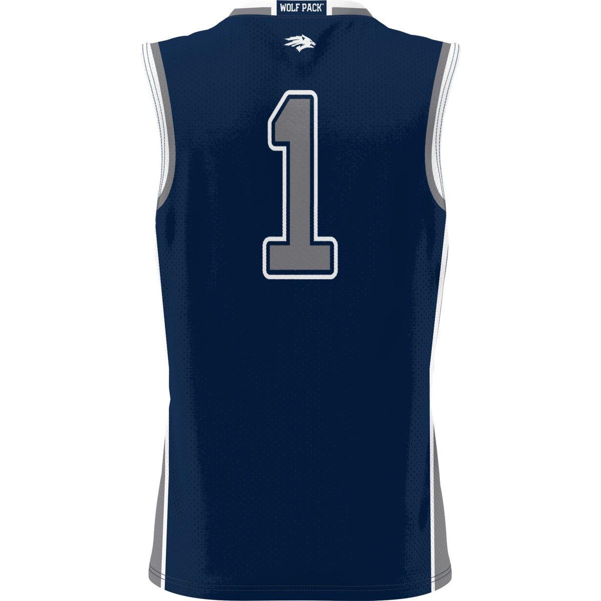 #1 Nevada Wolf Pack Lightweight Basketball Jersey - Navy product image 4, provided for visual reference and product detail