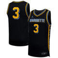 #3 Black Marquette Golden Eagles Replica Basketball Jersey product image 1, provided for visual reference and product detail