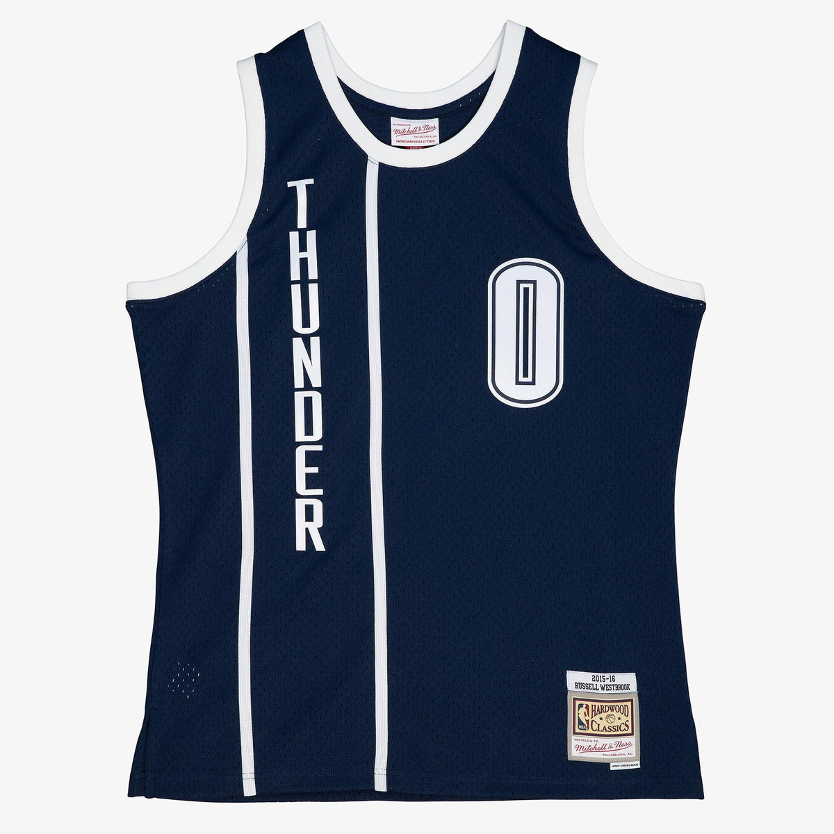 Oklahoma City Thunder Russell Westbrook 2015 Alternate Jersey - Ash Blue product image 3, provided for visual reference and