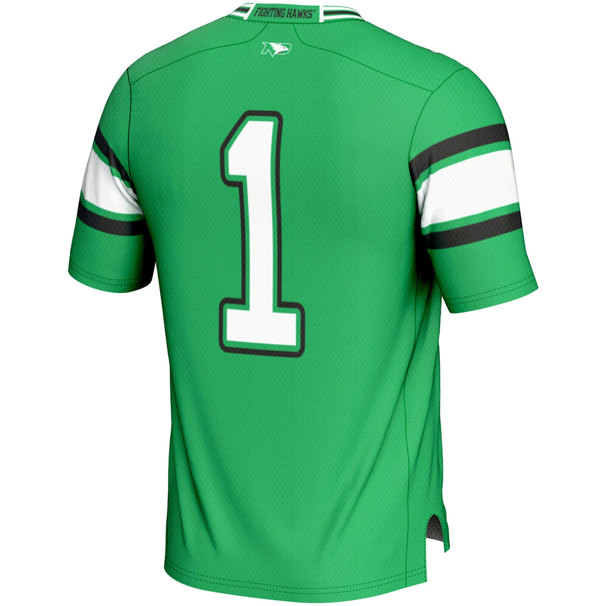 #1 North Dakota Endzone Football Jersey - Kelly Green product image 4, provided for visual reference and product detail