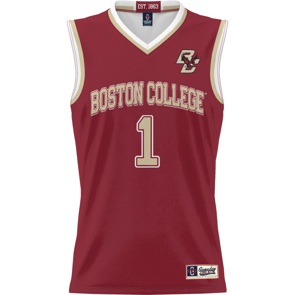 #1 Boston College Eagles Lightweight Basketball Jersey - Cardinal product image 2, provided for visual reference and product