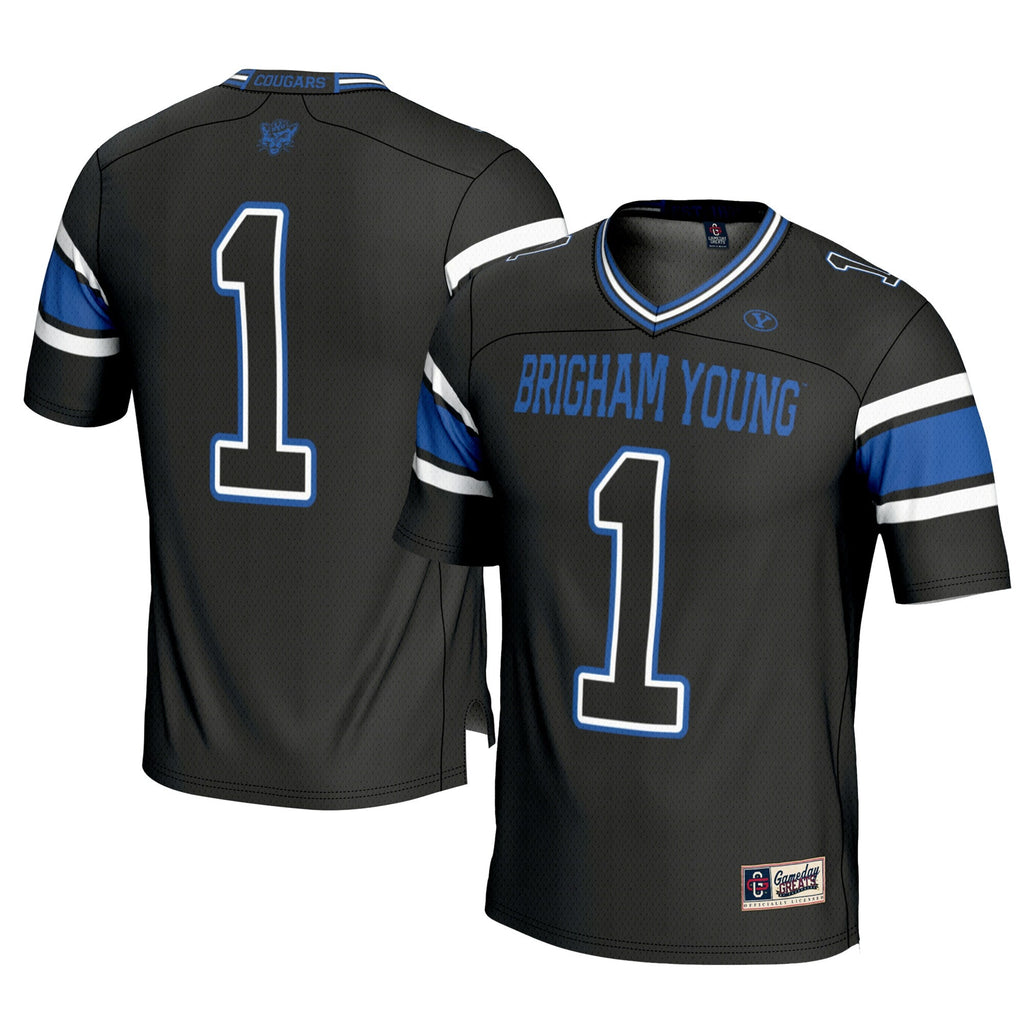 #1 BYU Cougars Football Jersey - Cardinal product image 2, provided for visual reference and product detail review