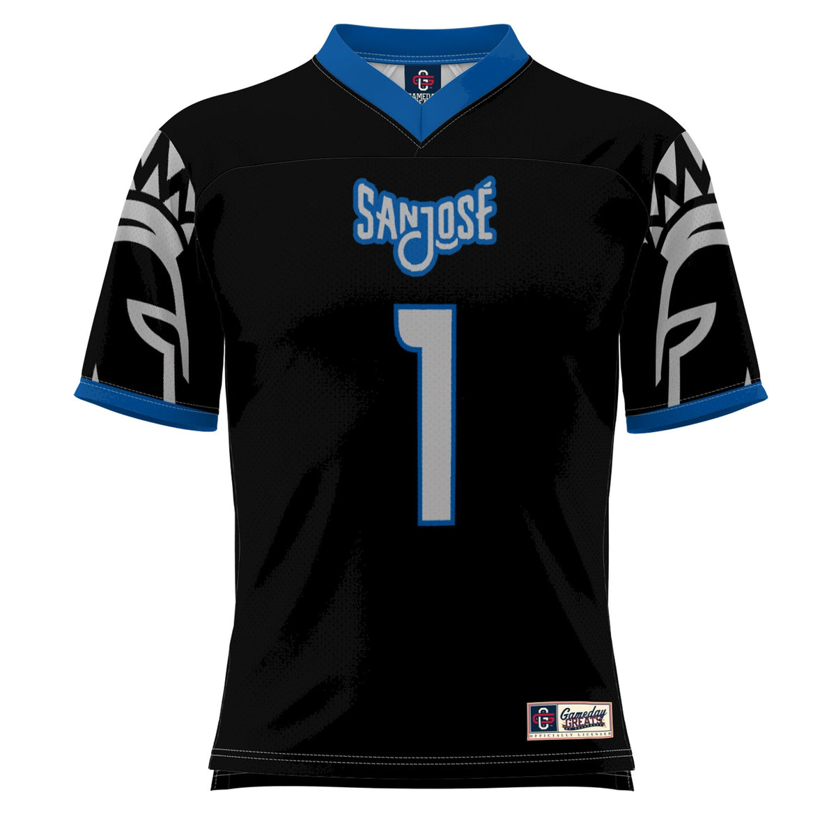 #1 San Jose State Spartans Football Jersey - Black product image 3, provided for visual reference and product detail review