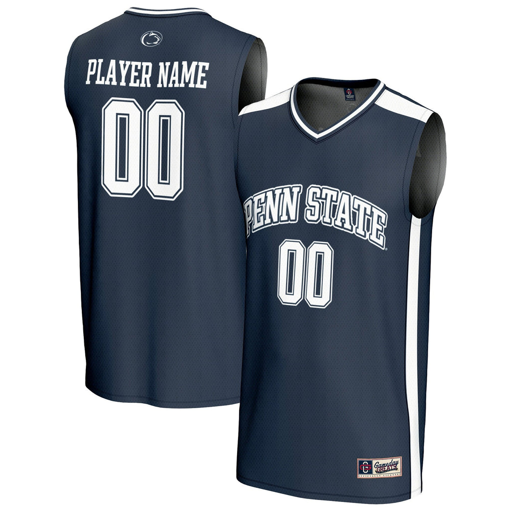 Penn State Nittany Lions NIL Pick-A-Player Lightweight Collegiate Basketball Fashion Jersey - Navy product image 1, provided