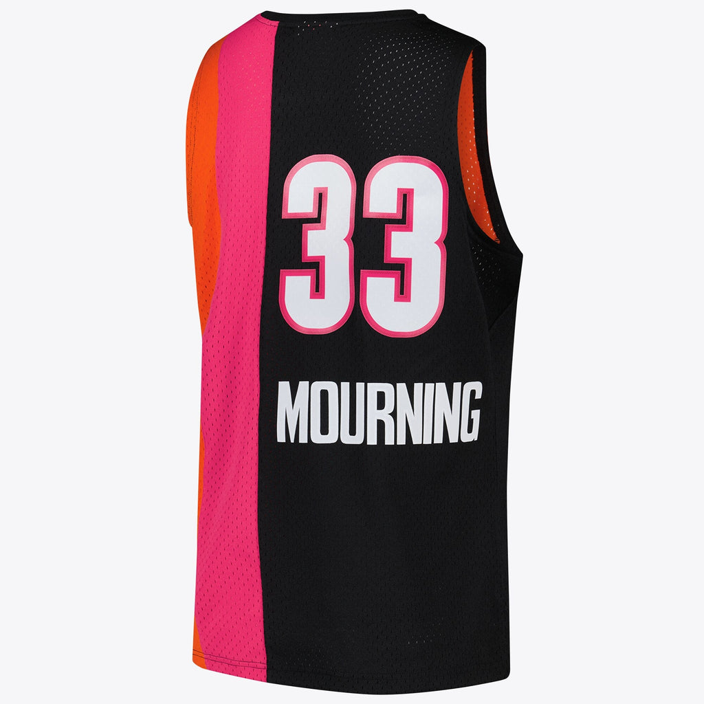 Miami Heat NBA Alonzo Mourning Hardwood Classics Road Jersey product image 4, provided for visual reference and product