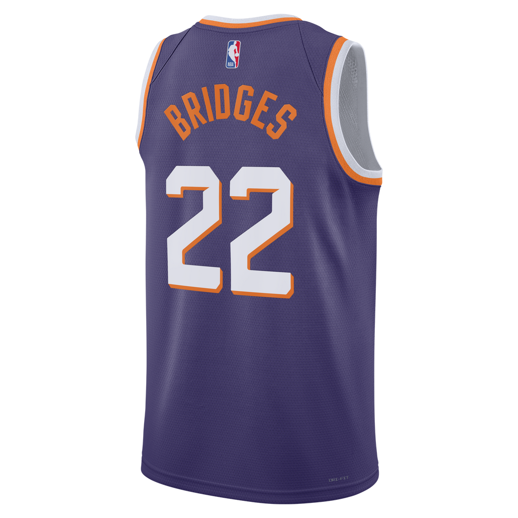 Phoenix Suns Icon Edition Swingman Jersey - Purple - Miles Bridges product image 4, provided for visual reference and