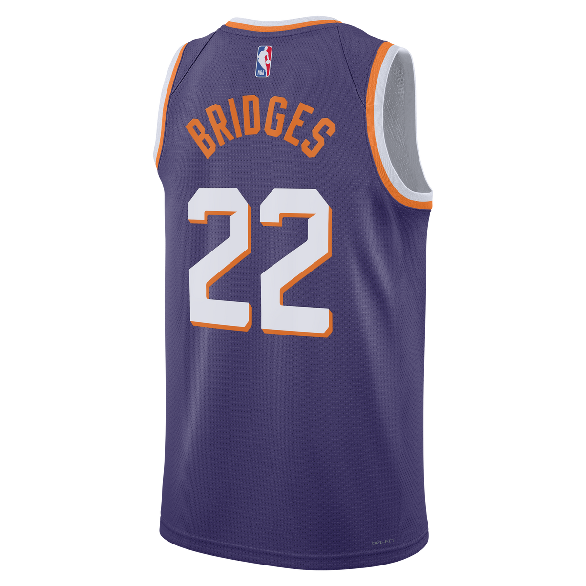 Phoenix Suns Icon Edition Swingman Jersey - Purple - Miles Bridges product image 4, provided for visual reference and