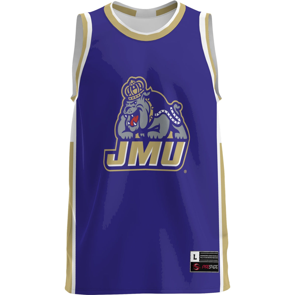 James Madison Dukes Lightweight Basketball Jersey - Purple product image 3, provided for visual reference and product detail
