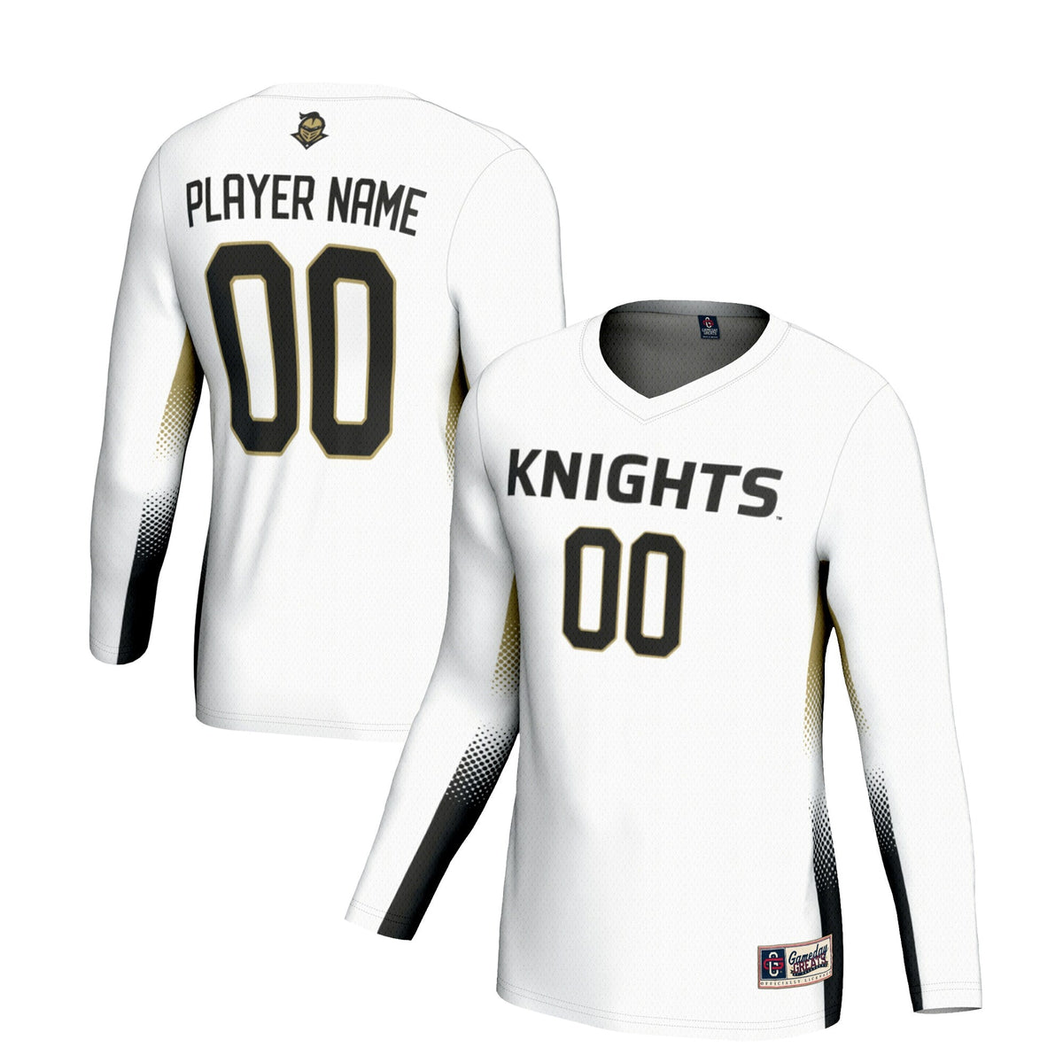 UCF Knights NIL Lightweight Volleyball Jersey - White product image 1, provided for visual reference and product detail