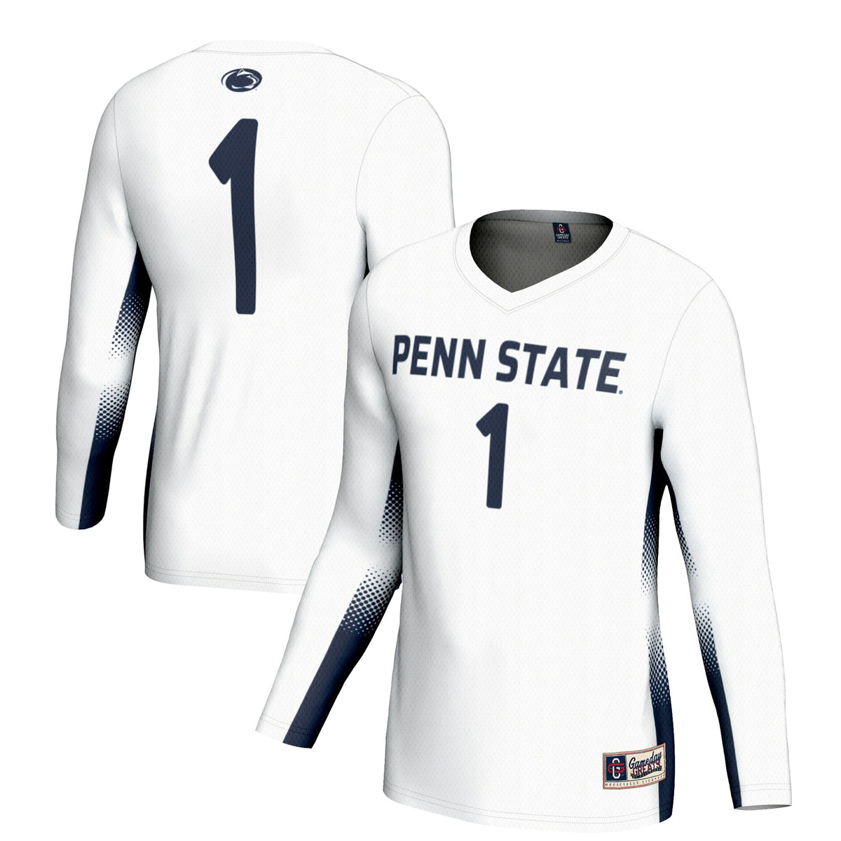 #1 Penn State Nittany Lions Lightweight Volleyball Jersey - White product image 1, provided for visual reference and product