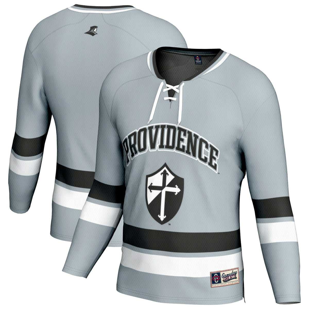 Providence Friars Spirit Hockey Jersey - Silver product image 1, provided for visual reference and product detail review