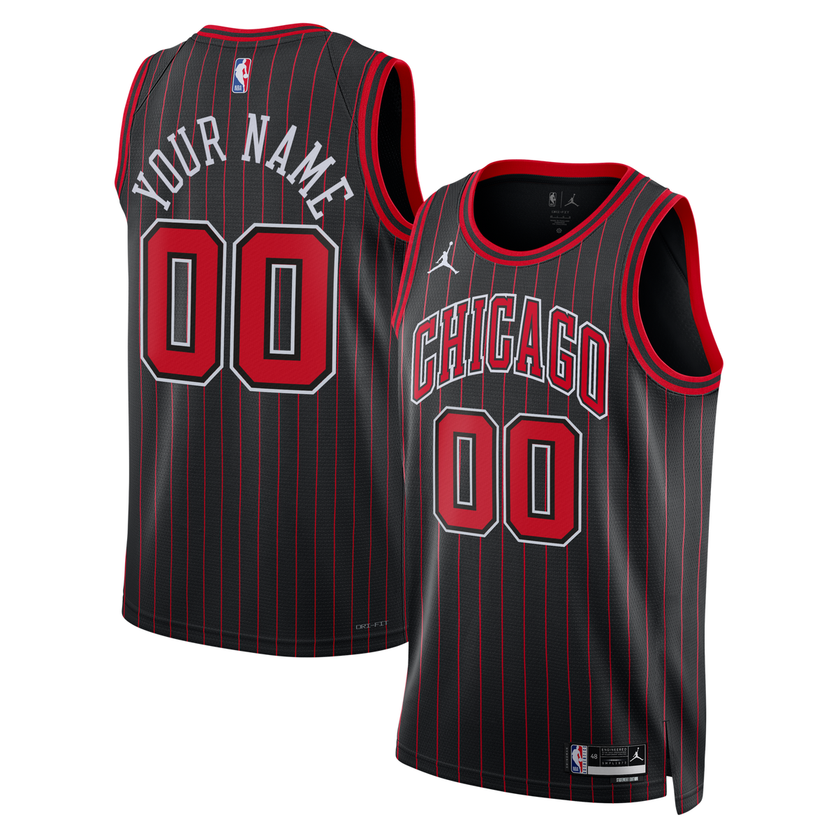 Chicago Bulls Statement Jersey - Custom product image 1, provided for visual reference and product detail review