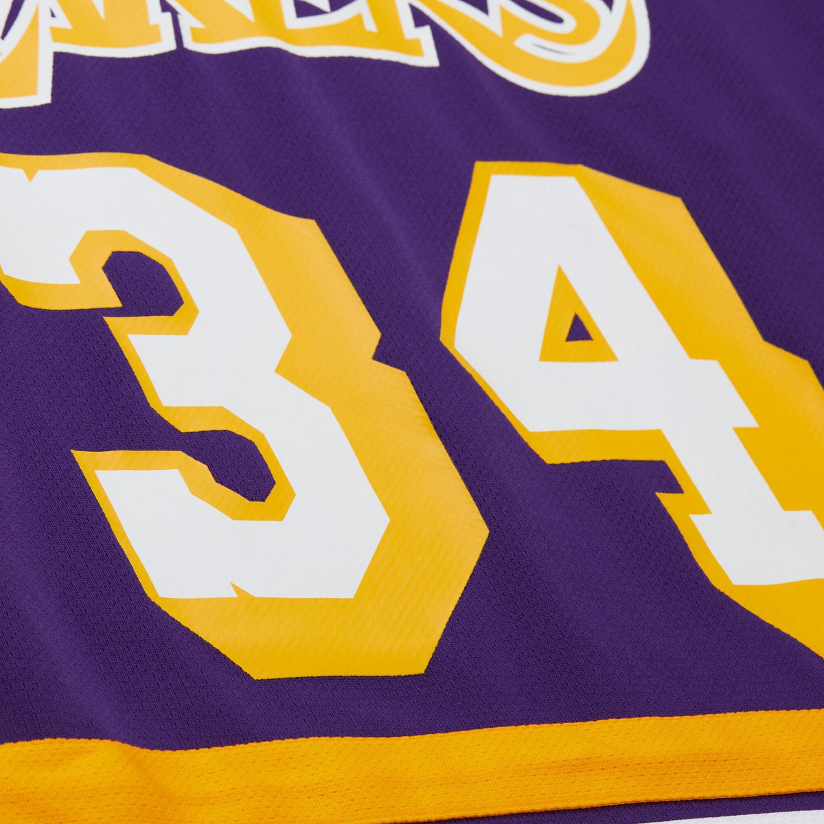 Los Angeles Lakers Shaquille O'Neal 1997 Maxxed Out Fashion Hockey Jersey - Purple product image 4, provided for visual