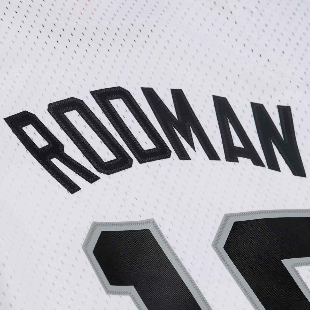 San Antonio Spurs Dennis Rodman 1993 Authentic Jersey - White product image 9, provided for visual reference and product