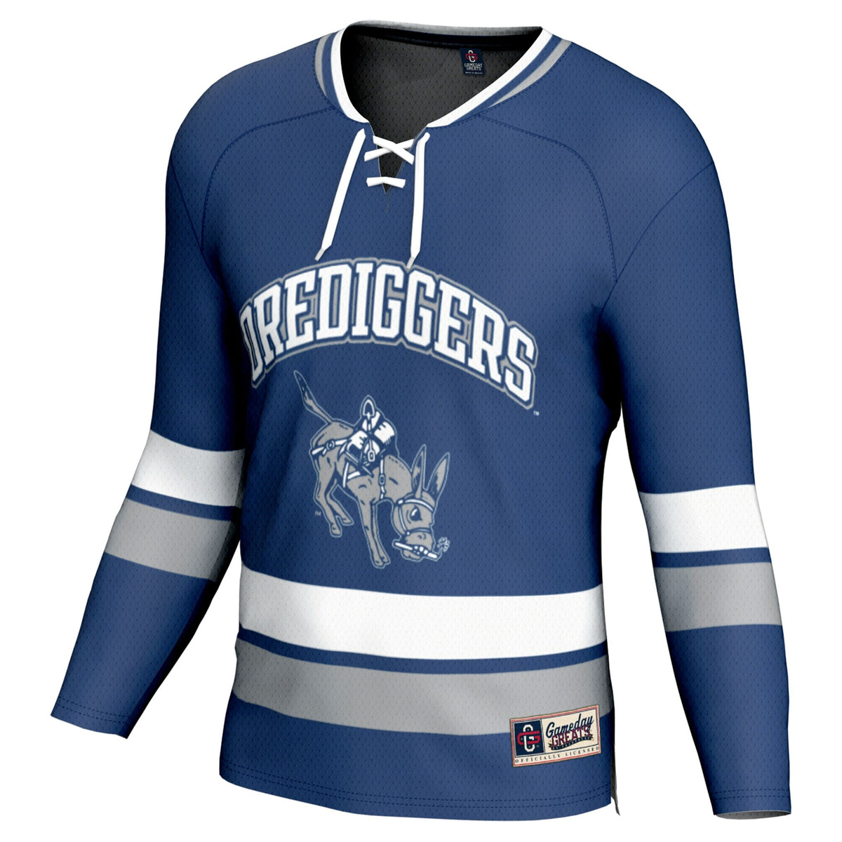 Colorado School of Mines Orediggers Spirit Hockey Jersey - Blue product image 3, provided for visual reference and product