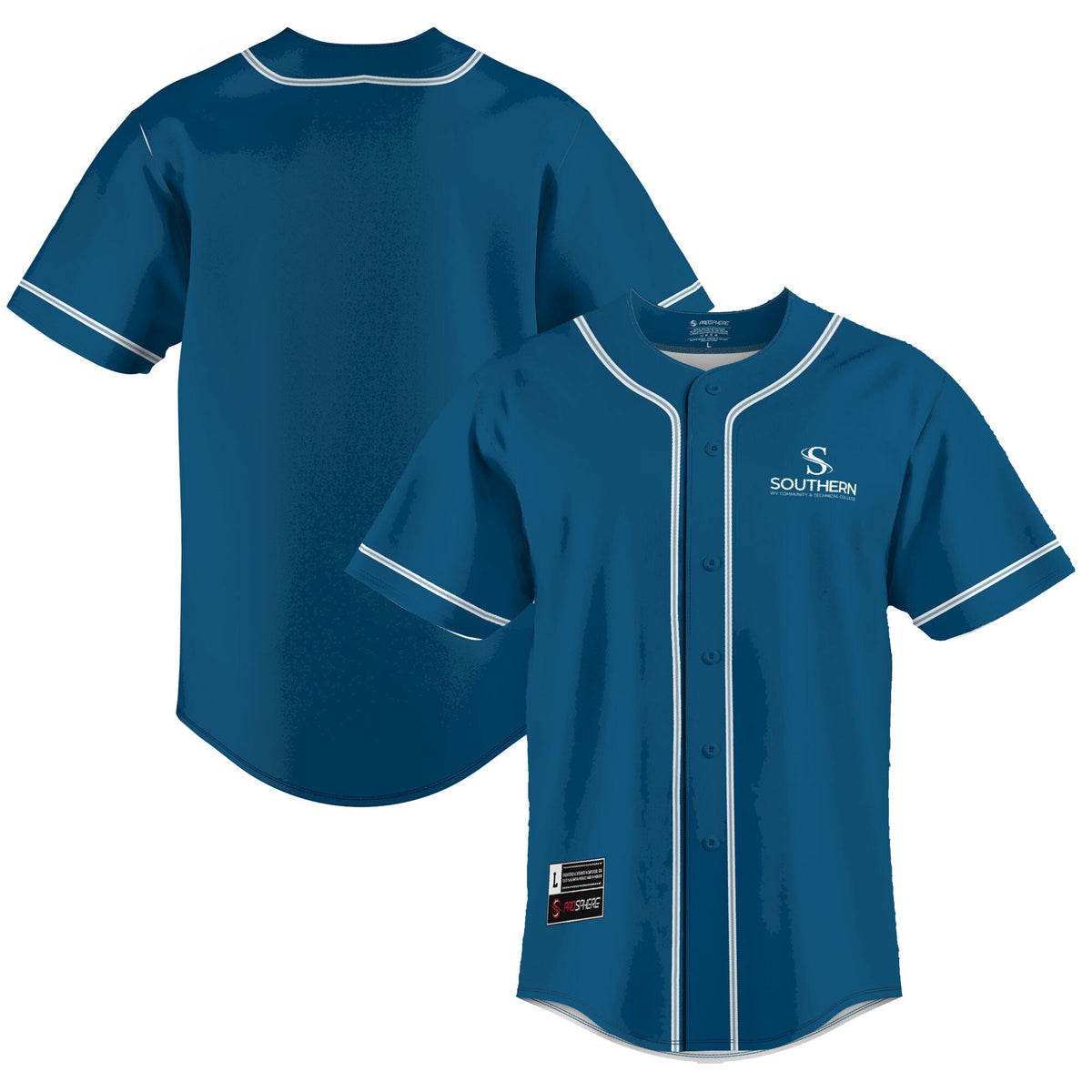 Southern West Virginia Community and Technical College Lightweight Baseball Jersey - Blue product image 1, provided for