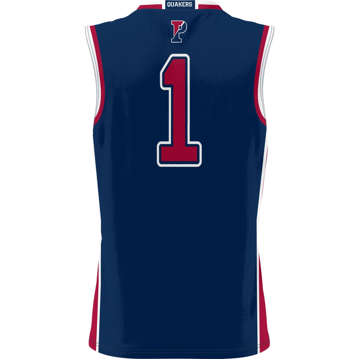 #1 Pennsylvania Quakers Lightweight Basketball Jersey - Navy product image 4, provided for visual reference and product