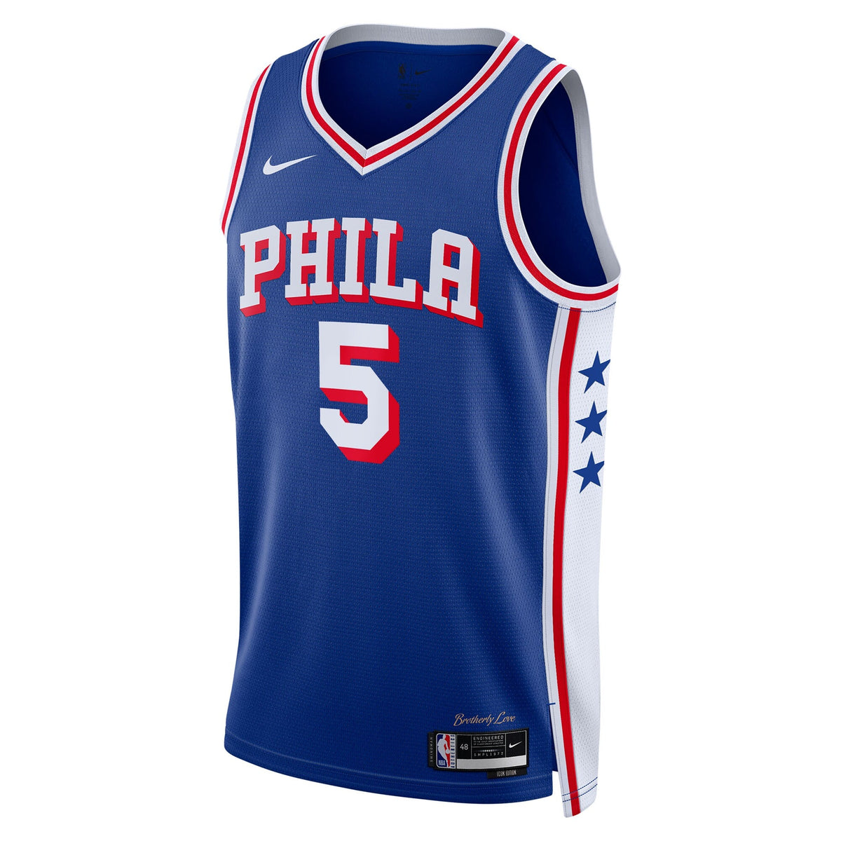 Philadelphia 76ers Icon Edition Swingman Jersey - Royal - Quentin Grimes product image 3, provided for visual reference and