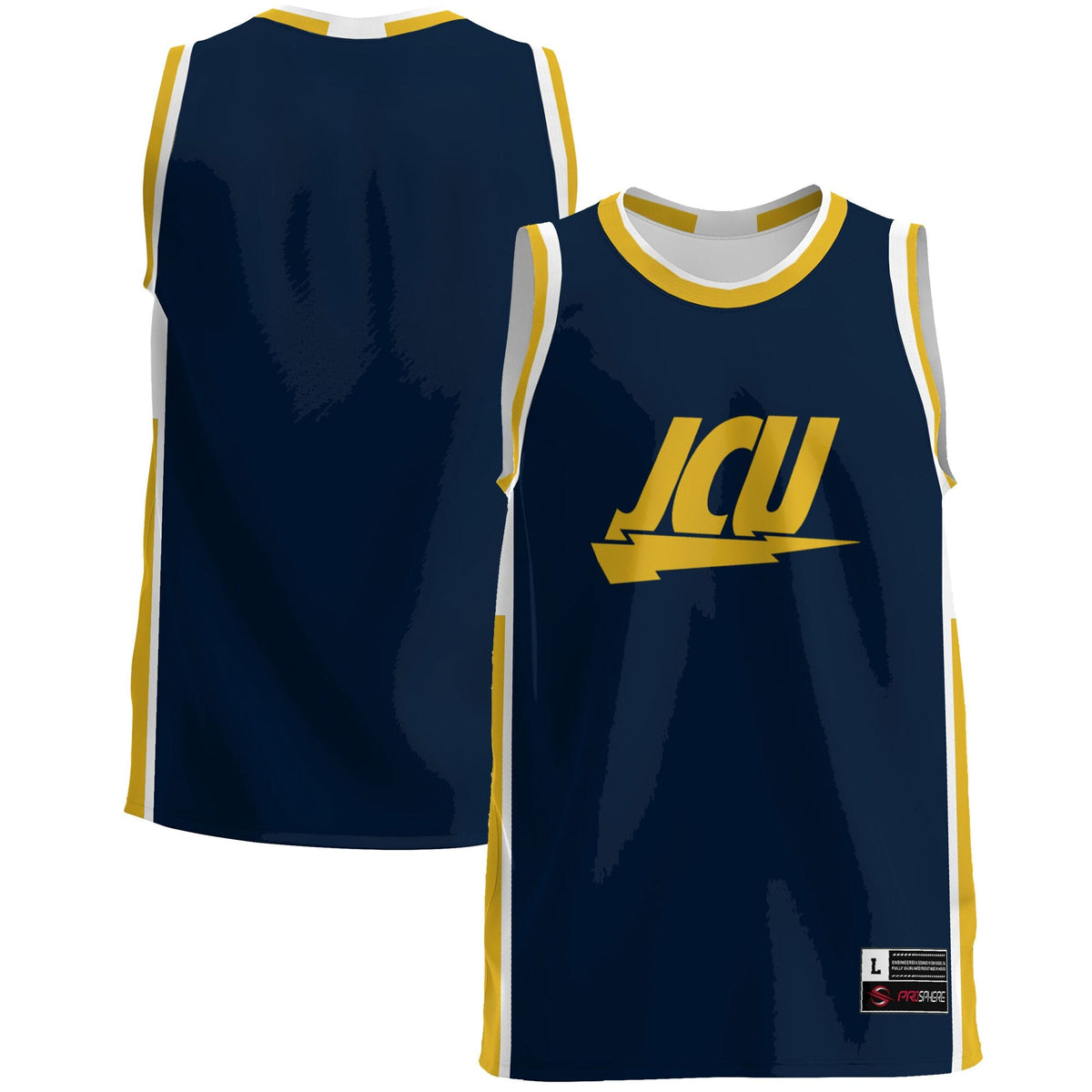 John Carroll University Blue Streaks Lightweight Basketball Jersey - Navy product image 1, provided for visual reference and