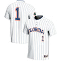 #1 Florida Gators Lightweight Softball Jersey - White product image 1, provided for visual reference and product detail