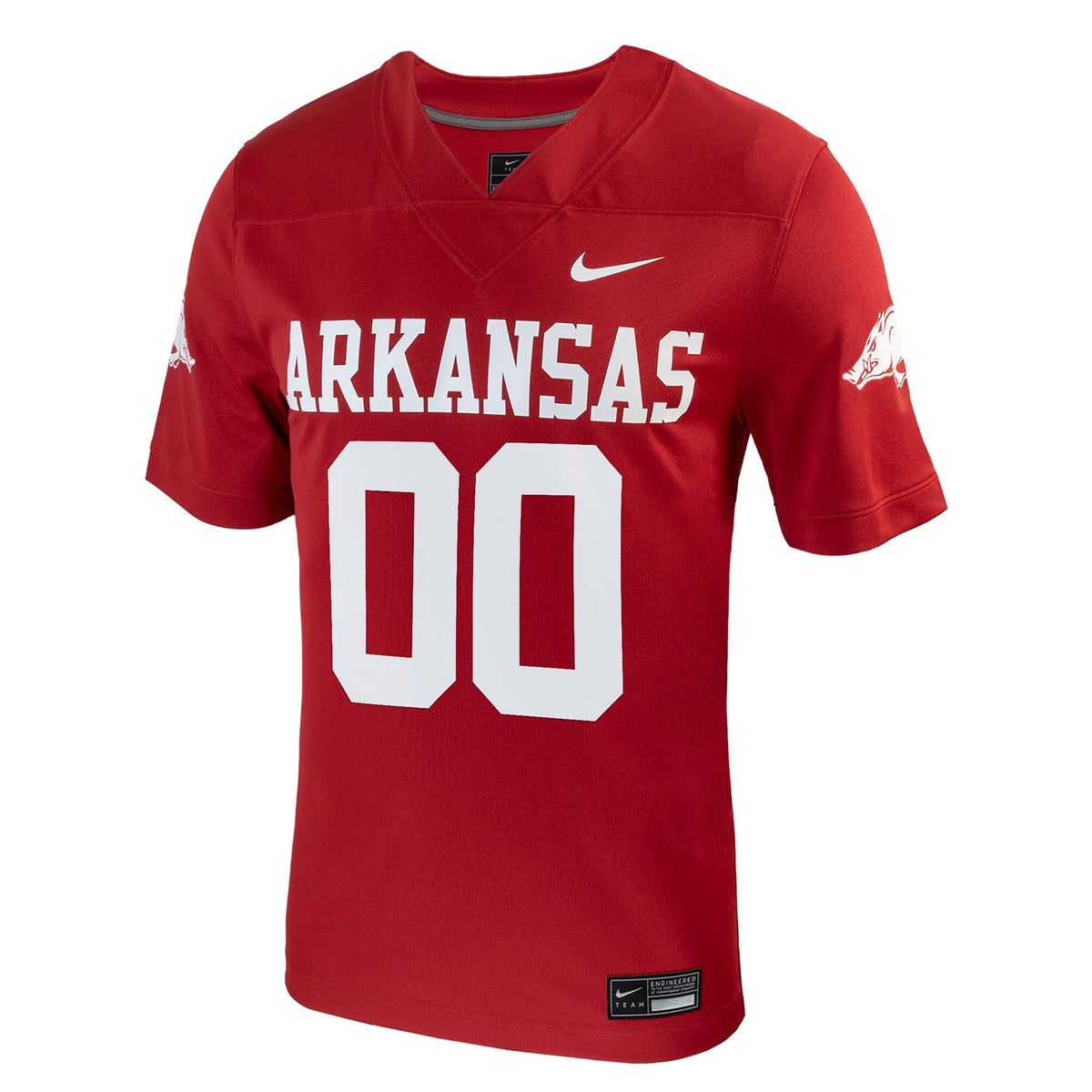 Arkansas Razorbacks Custom Football Game Jersey - Cardinal product image 3, provided for visual reference and product detail