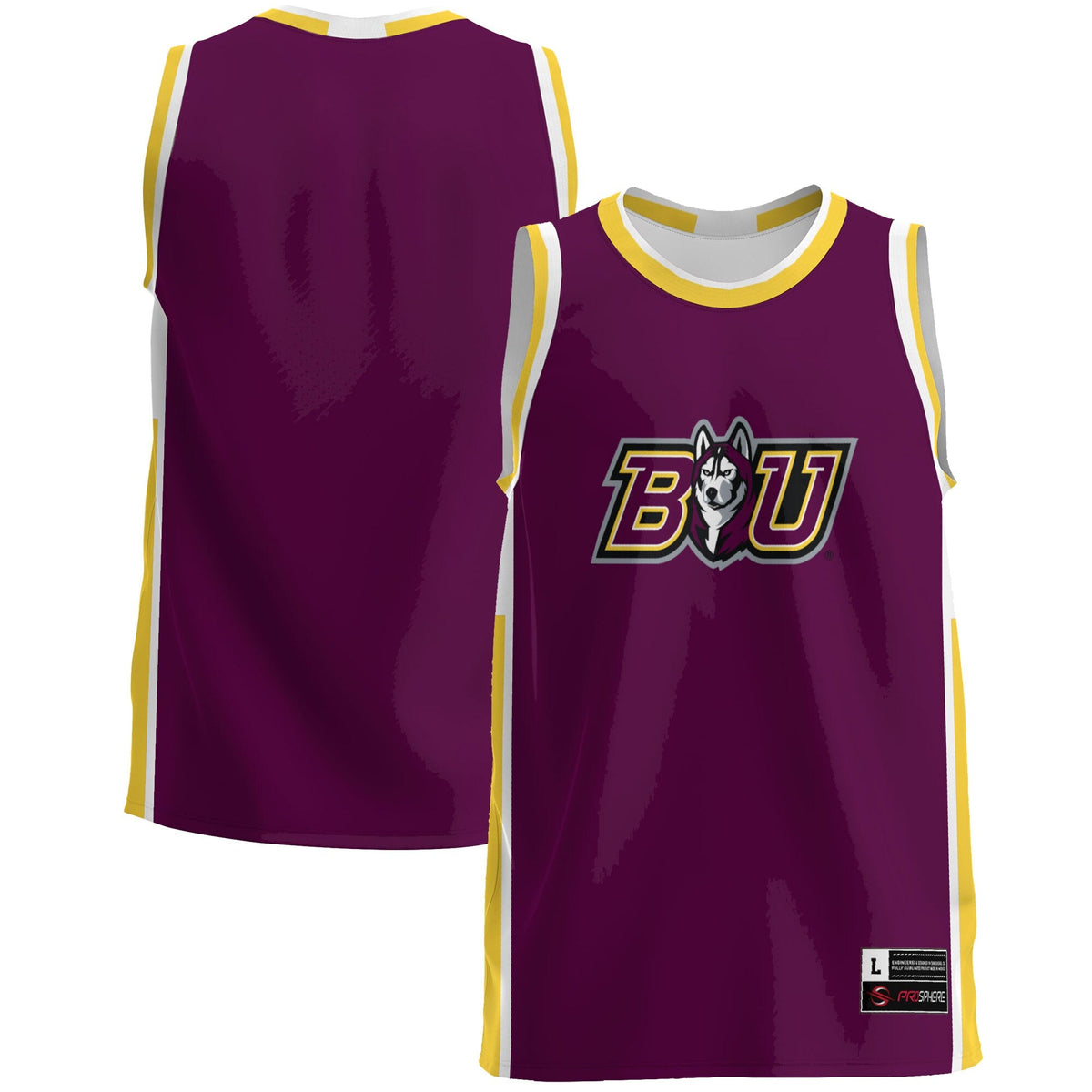 Bloomsburg Huskies Lightweight Basketball Jersey - Maroon product image 2, provided for visual reference and product detail