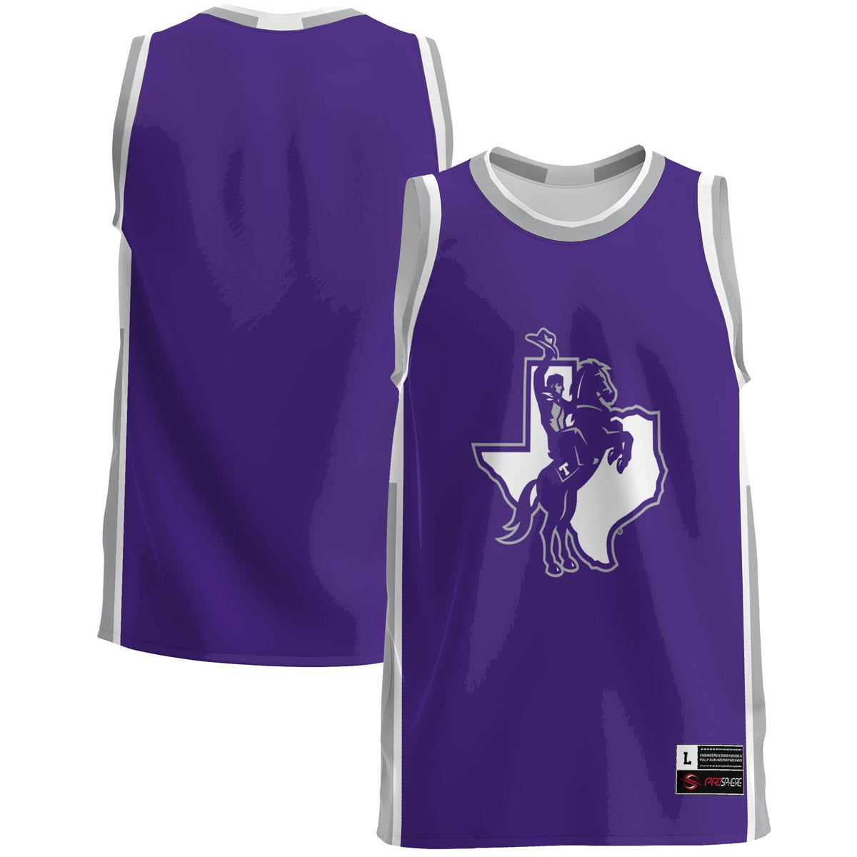 Tarleton State Texans Lightweight Basketball Jersey - Purple product image 1, provided for visual reference and product