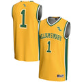 #1 William & Mary Tribe Lightweight Basketball Jersey - Gold product image 1, provided for visual reference and product