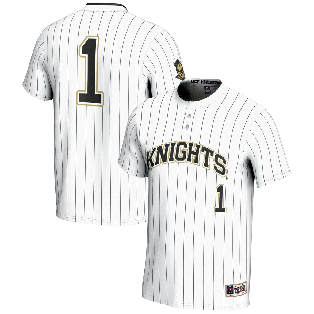 #1 UCF Knights Lightweight Softball Jersey - White product image 1, provided for visual reference and product detail review