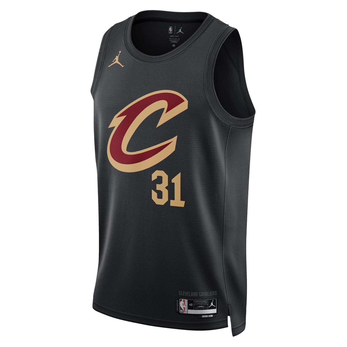 Cleveland Cavaliers Statement Edition Swingman Jersey - Black - Jarrett Allen product image 2, provided for visual reference