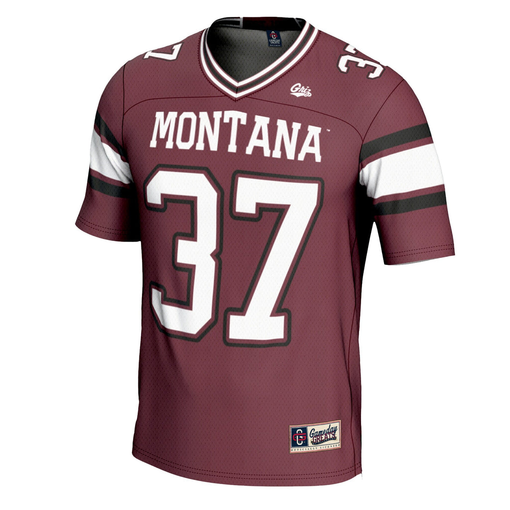 #37 Montana Grizzlies Football Jersey - Maroon product image 3, provided for visual reference and product detail review