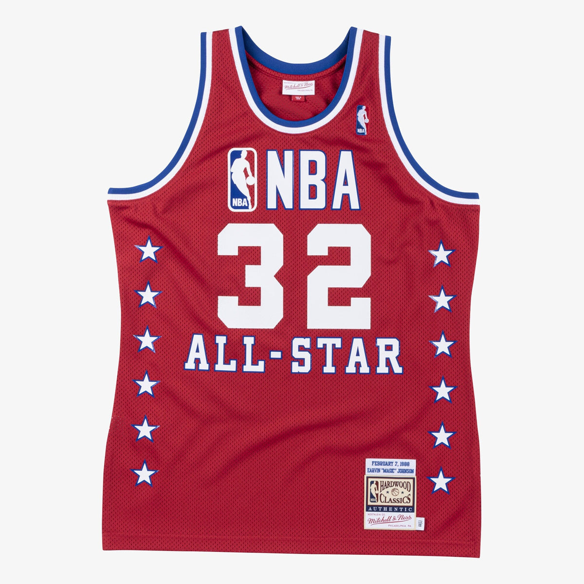 NBA All-Star West Authentic Jersey Magic Johnson 1988 product image 2, provided for visual reference and product detail