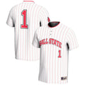 #1 Ball State Cardinals Lightweight Softball Jersey - White product image 1, provided for visual reference and product