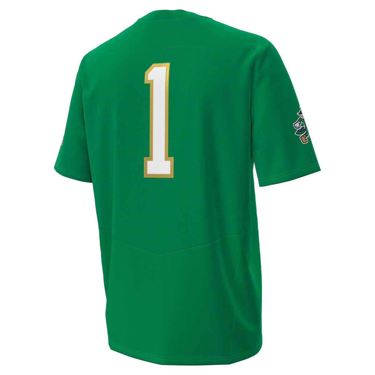 #1 Notre Dame Fighting Irish Irish Wear Green Football Twill Replica Jersey - Kelly Green product image 4, provided for