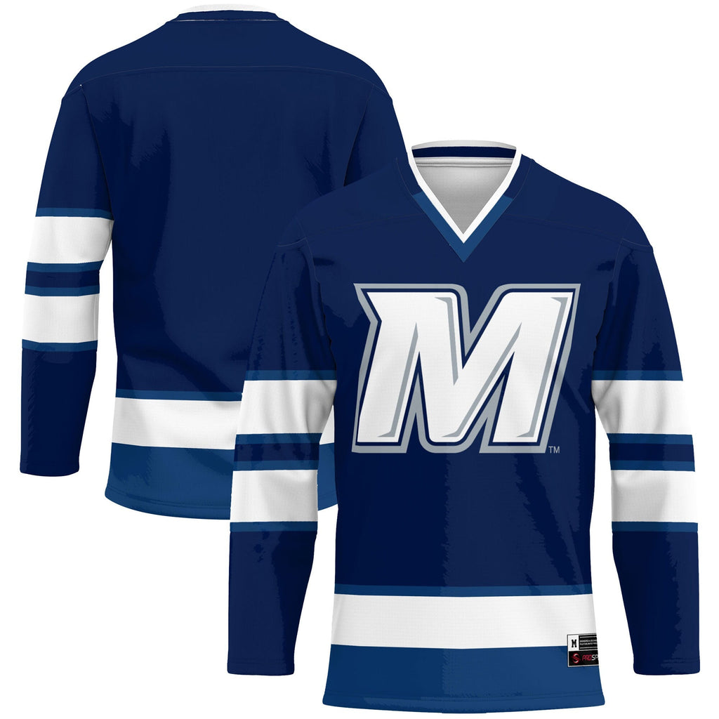 Monmouth Hawks Hockey Jersey - Navy product image 2, provided for visual reference and product detail review