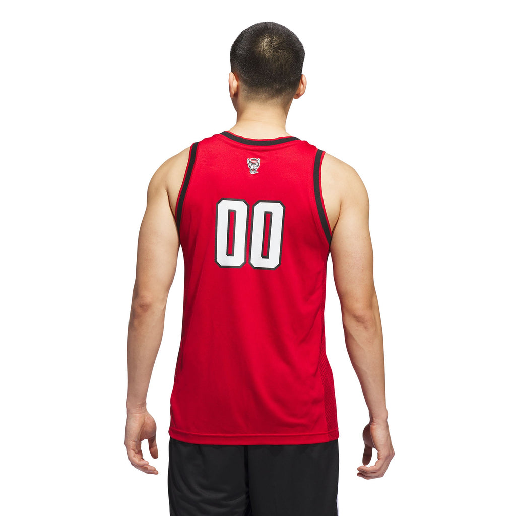 #00 NC State Wolfpack Replica Swingman Jersey - Red product image 4, provided for visual reference and product detail review