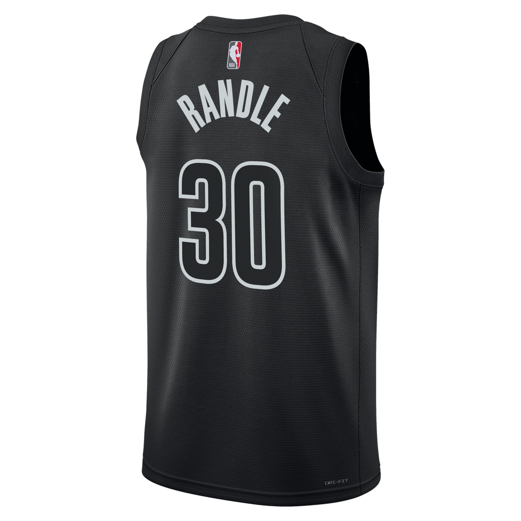 Brooklyn Nets Statement Edition Swingman Jersey - Black - Julius Randle product image 4, provided for visual reference and