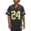 #24 Black Washington Huskies Alternate Premier Strategy Jersey product image 1, provided for visual reference and product
