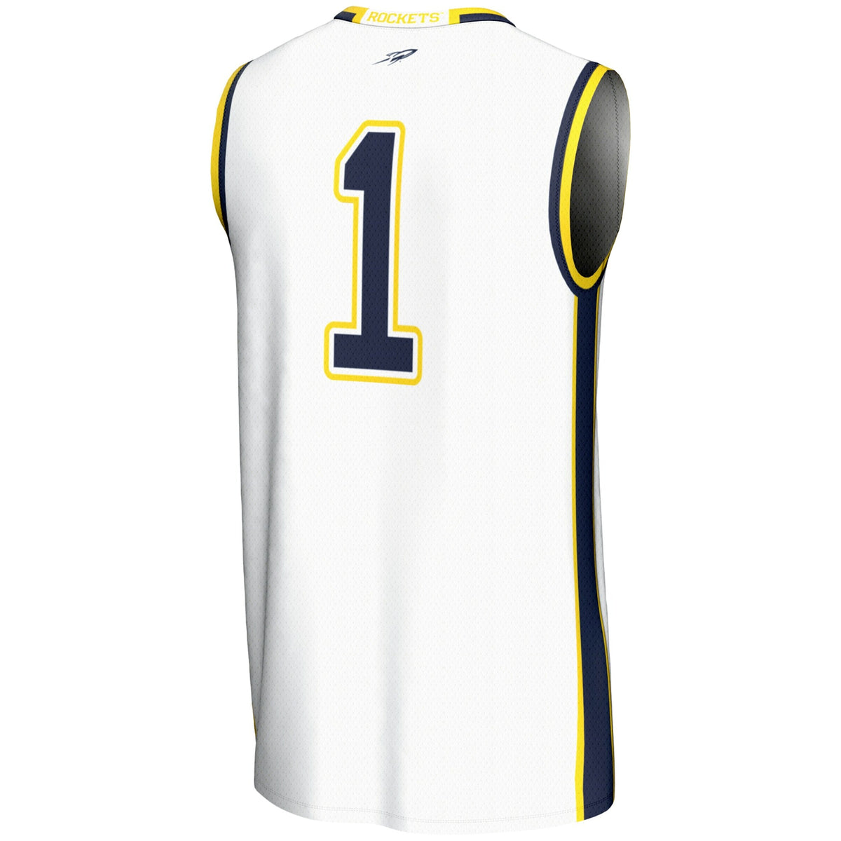 #1 Toledo Rockets Lightweight Basketball Jersey - White product image 4, provided for visual reference and product detail
