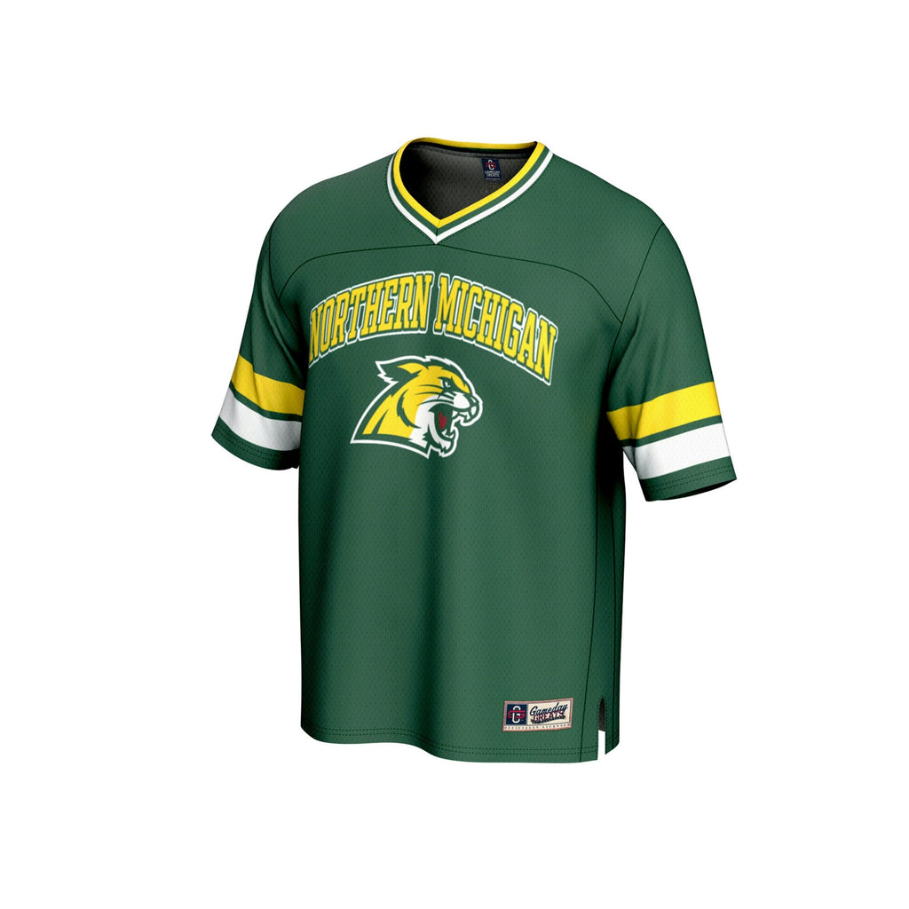 Northern Michigan Wildcats Spirit Football Jersey - Green product image 3, provided for visual reference and product detail